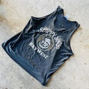 🌴 Sloppy Joe’s Key West Cut-Off Tank – Black – XL 🌴